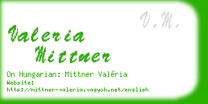 valeria mittner business card